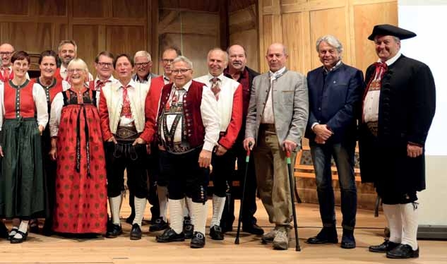 Ehrung verdienter Persönlichkeiten aus dem Kleinwalsertal im Walserhaus in Hirschegg
