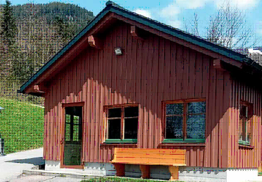 vergrößertes Sporthaus von St. Gerold