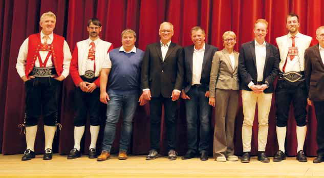 Die neu gewählte Gemeindevertretung der Gemeinde Mittelberg