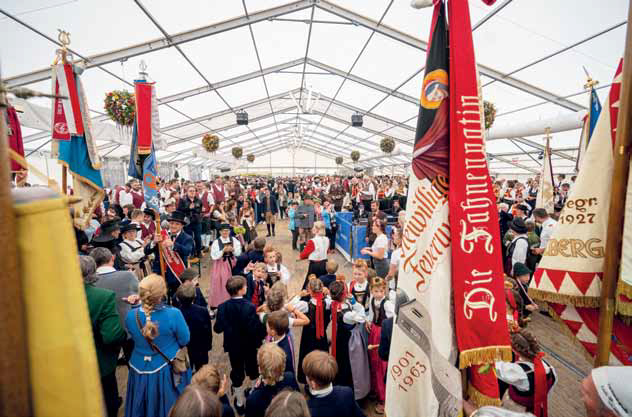 Festzelt Bezirksmusikfest in Lech